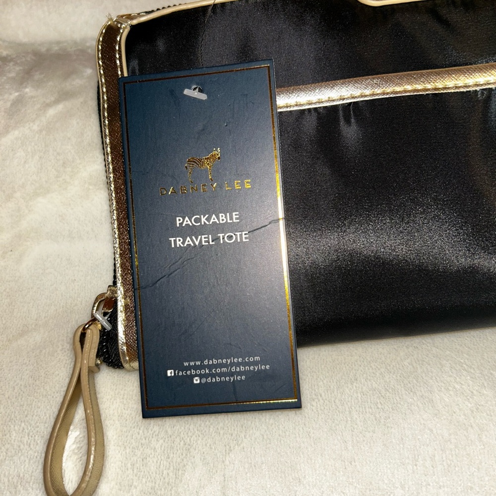 Dabney Lee Black and Gold Tote Bag